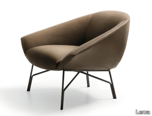 LENNOX - Upholstered armchair with armrests _ Lema