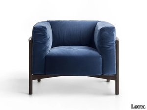 TAIKI - Upholstered armchair with armrests _ Lema