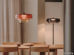 LEVELS - LED glass pendant lamp _ LedsC4