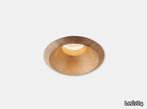 PLAY RAW AG67 - Recessed LED round walnut spotlight _ LedsC4