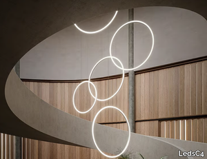 CIRCULAR VERTICAL - LED aluminium pendant lamp _ LedsC4