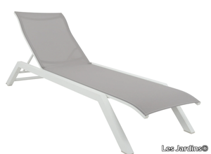 AMAKA - Stackable aluminium and PVC sun lounger _ Les Jardins®