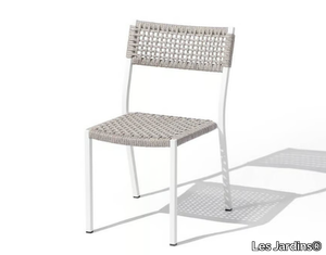 RANCHO - Stackable woven aluminium chair _ Les Jardins®