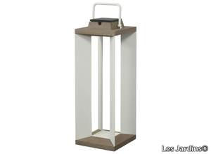 TECKA97 - Solar powered aluminium and wood lantern _ Les Jardins®