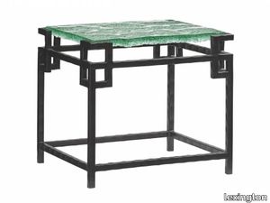 Hermes Reef Glass Top End Table