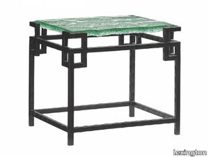 Hermes Reef Glass Top End Table