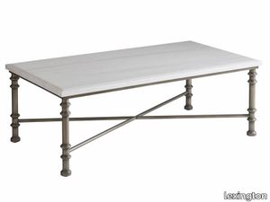 Flagler Rectangular Marble Top Cocktail Table