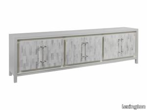 Elation White Long Media Console