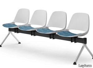 COSMO - Freestanding polypropylene beam seating _ Leyform