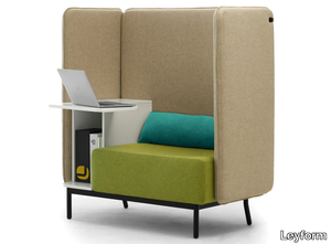 AROUND BOX - Acoustic multimedia fabric office booth _ Leyform