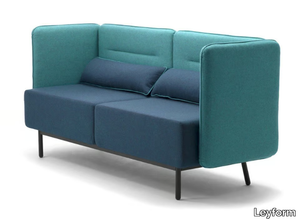 AROUND - 2 seater fireproof fabric sofa with USB socket _ Leyform