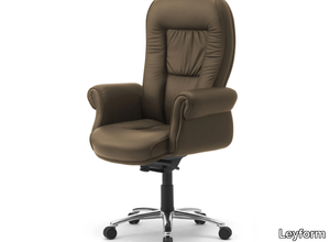 DOGE LUX - Leather executive chair with armrests _ Leyform