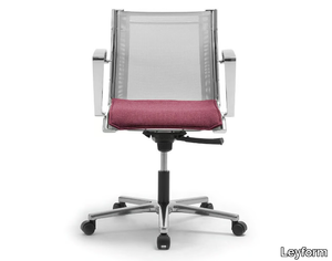 ORIGAMI RX - Mesh office chair with armrests with 5-Spoke base _ Leyform