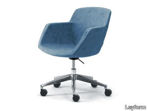 GAIA - Swivel leather office chair _ Leyform