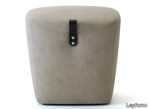 VIC - Upholstered rectangular leather pouf for contract _ Leyform