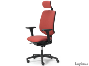 ACTIVE - Height-adjustable fabric office chair with armrests _ Leyform