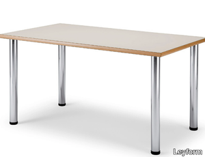 ARNO 3 - Rectangular laminate and steel table _ Leyform