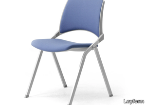 KEY OK - Stackable steel and fabric chair _ Leyform