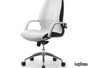 WAVE - Swivel leather executive chair _ Leyform