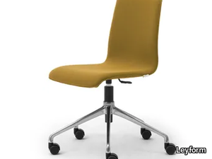 ZEROSEDICI - Trestle-based fabric office chair with castors _ Leyform