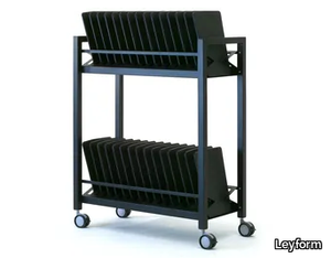 OCEAN - Steel Trolley with shelving _ Leyform