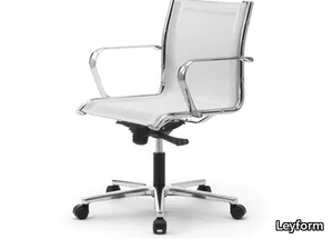 ORIGAMI RE - Mesh office chair with armrests with 5-Spoke base _ Leyform