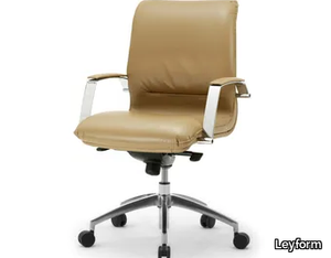 ERGO 2 - Leather executive chair with armrests _ Leyform