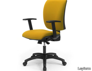 SPRINT - Height-adjustable fabric office chair with armrests _ Leyform