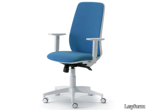 STAR - TECH - Fabric office chair with armrests with 5-Spoke base _ Leyform