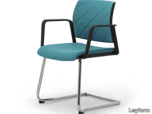 WIKI TECH - Cantilever upholstered fabric chair _ Leyform