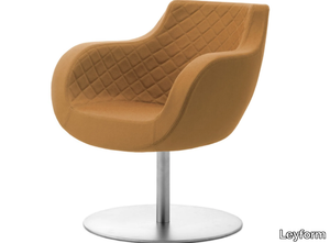 VICTORIA - Swivel wool easy chair with armrests _ Leyform