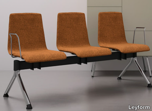 ZEROSEDICI - Steel beam seating with armrests _ Leyform