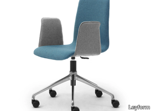 ZEROSEDICI - Trestle-based fabric office chair with armrests _ Leyform