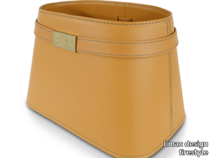 CLOTIDIE - Leather magazine rack _ limac design firestyle