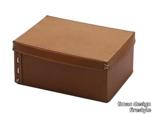 OFELIA - Bonded leather storage box _ limac design firestyle