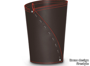 SERVUS COLOR - Bonded leather waste paper bin _ limac design firestyle