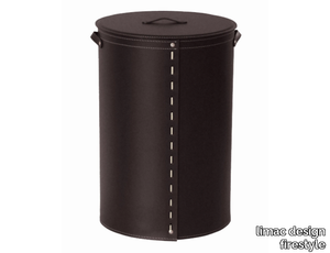 ROBY - Bonded leather laundry container _ limac design firestyle