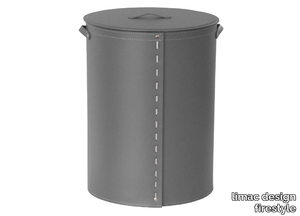 RICKY - Bonded leather laundry container _ limac design firestyle