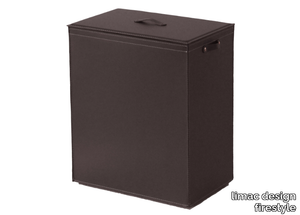 PETER - Bonded leather laundry container _ limac design firestyle