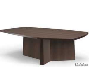 CONVERSE - Wood veneer dining table _ Linteloo