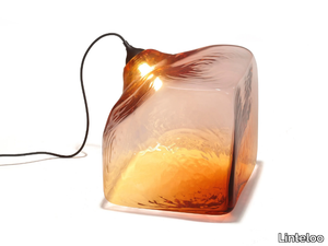 CUBO - LED blown glass pendant lamp _ Linteloo