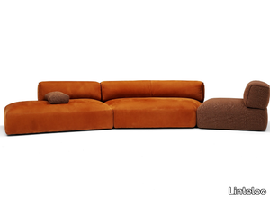 GILBERT - Modular curved fabric sofa _ Linteloo