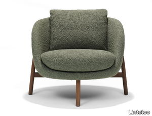 HEATH - Fabric armchair with armrests _ Linteloo