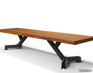 SICILIAN - Rectangular solid wood dining table _ Linteloo