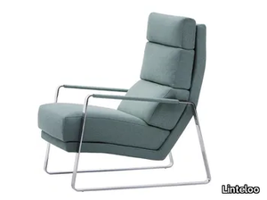 KONE - Sled base fabric armchair high-back _ Linteloo