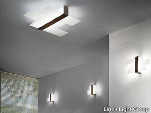 TRIAD_S - Screen printed glass wall lamp / ceiling lamp _ Linea Light Group