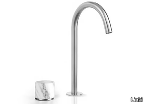 MARBLE - High stainless steel and marble washbasin mixer _ Linki