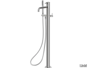 ONE 070 - Floor standing stainless steel bathtub mixer with hand shower _ Linki