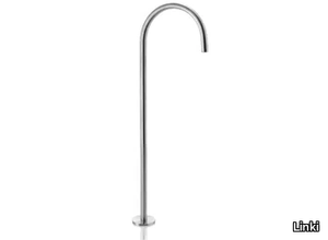 CANNE 060 - Floor standing stainless steel bathtub spout _ Linki