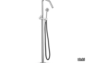 DECO 082 - Floor standing stainless steel bathtub mixer with hand shower _ Linki